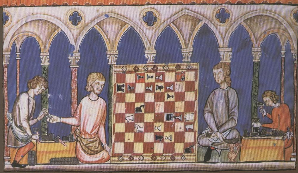 Miniatúra z Libro de los juegos (1283)