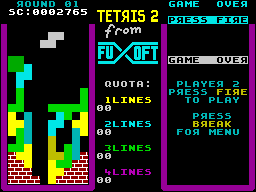 Tetris 2 od Fuxoftu (ZX Spectrum)