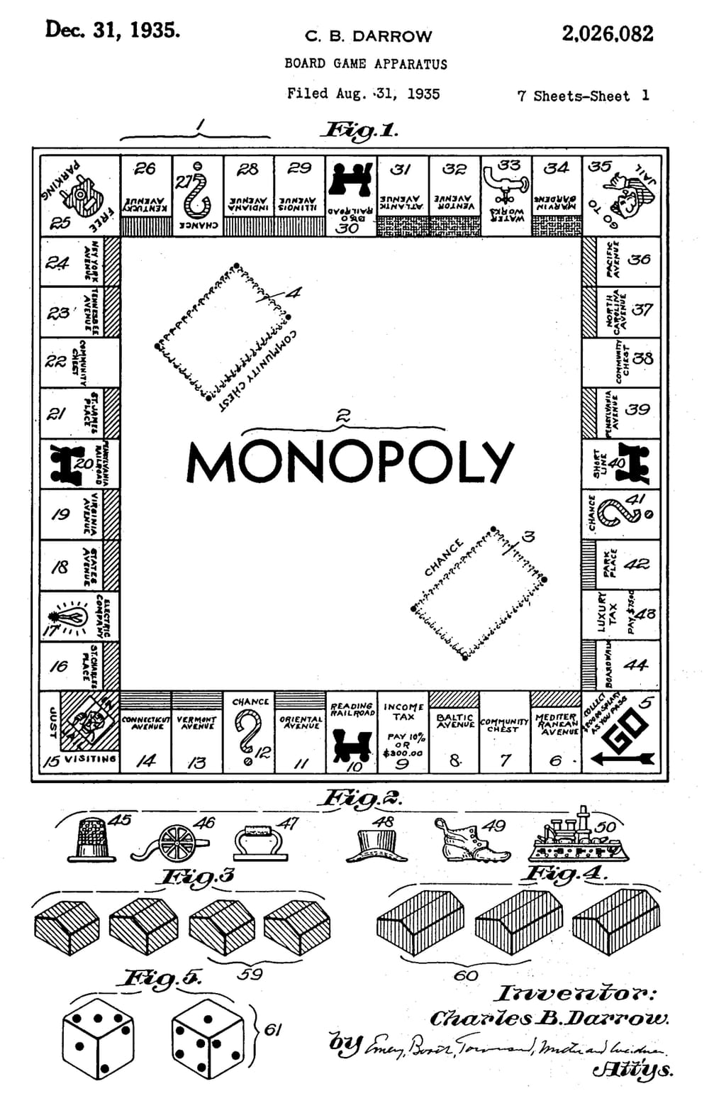 Darrowov patent na Monopoly (1935)